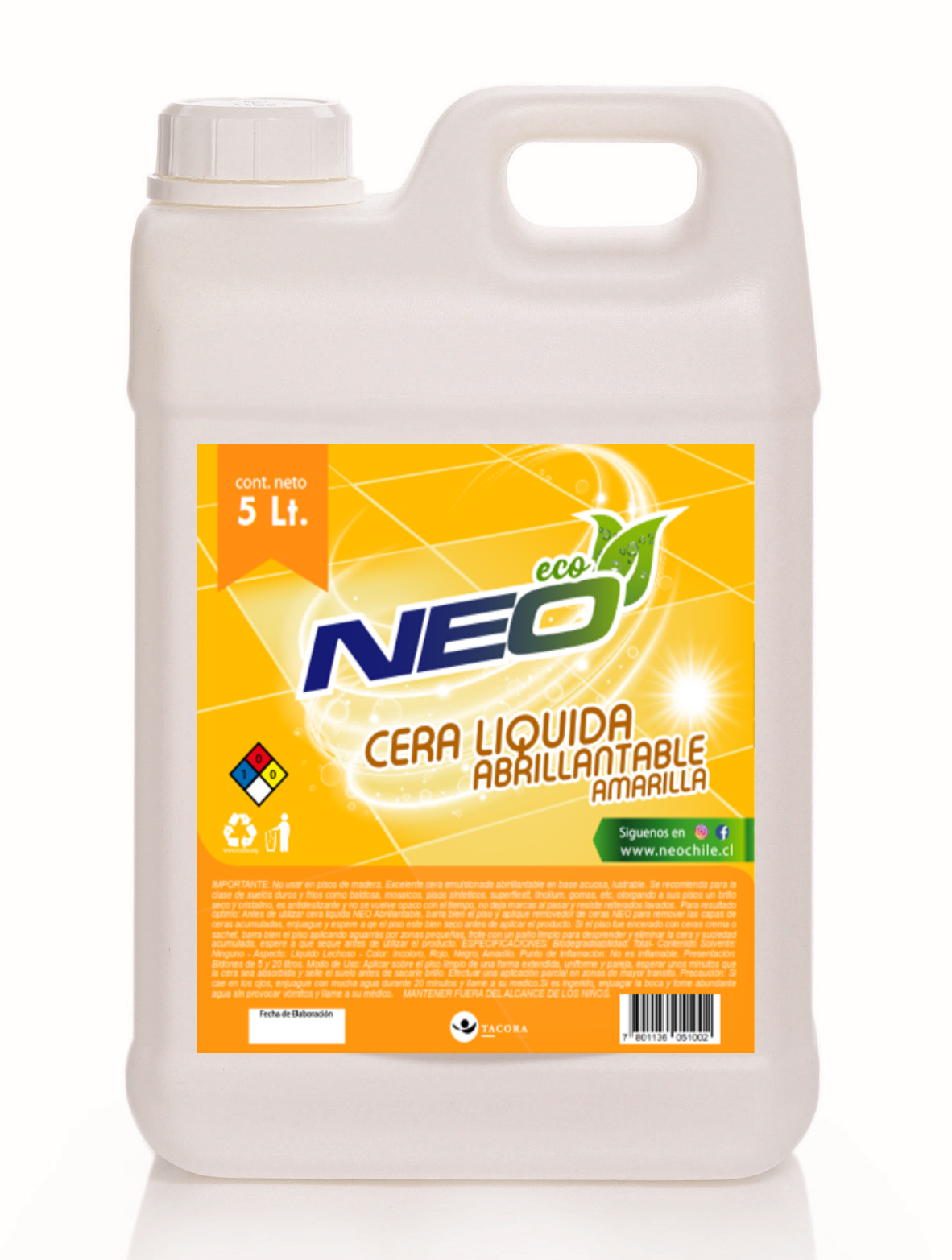 Cera Abrillantable Amarilla 5 Lt.
