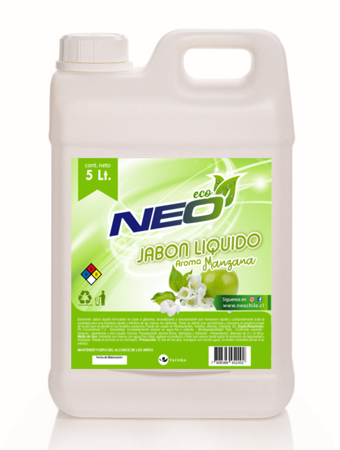 Jabón Manzana 5 Lt.