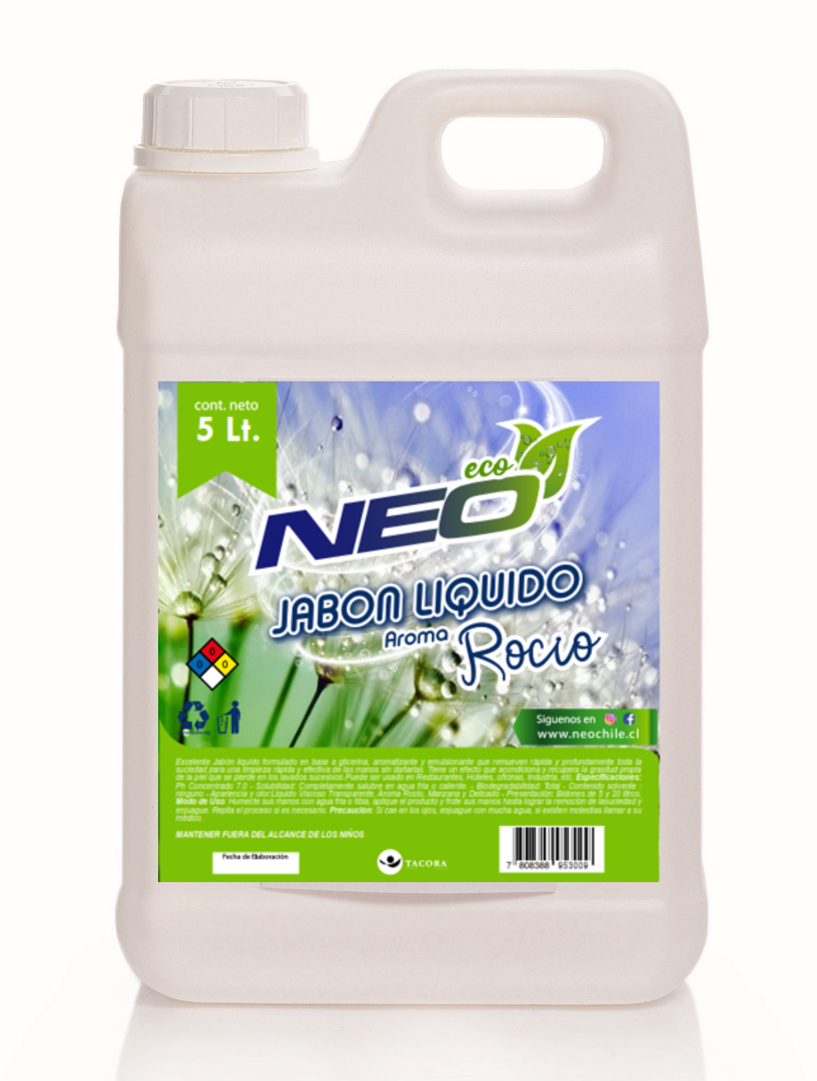 Jabón Rocío 5 Lt.